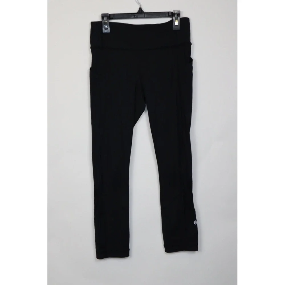 Lululemon Black Leggings with‎ Pockets Size 4